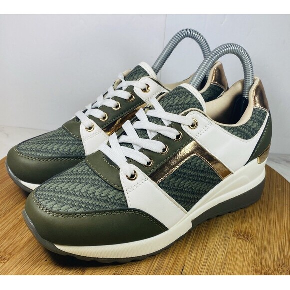 Fashion Wedge Sneaker Size 38 US7-7.5 New - Picture 1 of 6